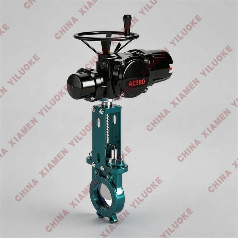 Electric Knife Gate Valve Actuated Knife Gate Valve